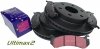 Przednie klocki Ultimax2 + tarcze hamulcowe EBC seria PREMIUM Chevrolet Tahoe 2000-2006